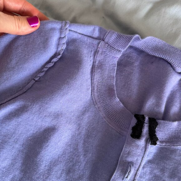 Banana Republic merino wool crewneck in periwinkle - altered - sz XS/S - Picture 7 of 10